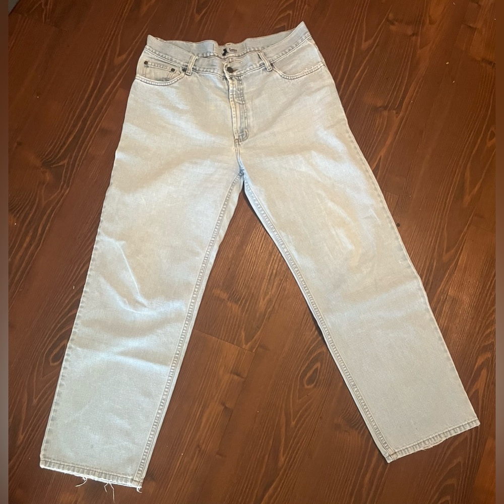 Men's Relaxed Jeans - Blue - Picture 10 of 11